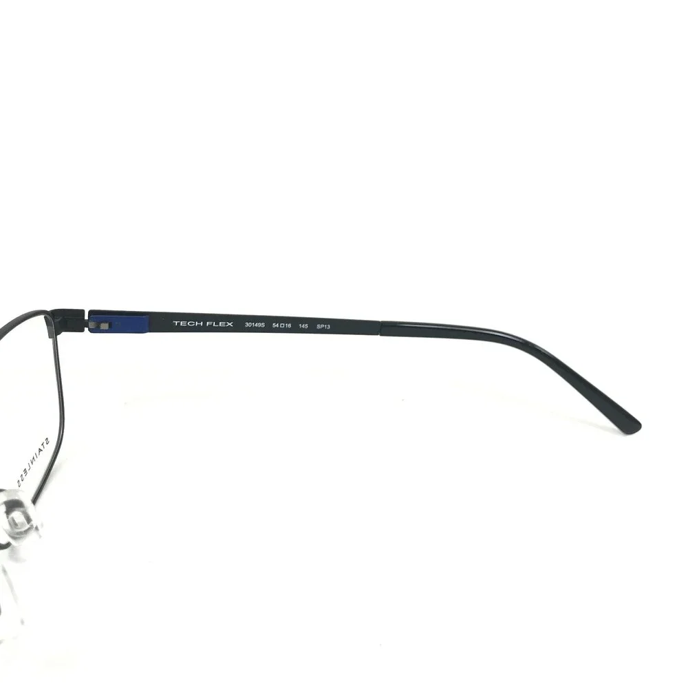 Tech Flex Eyeglasses Frames 30149S SP13 Gunmetal Gray Square Full Rim 54-16-145